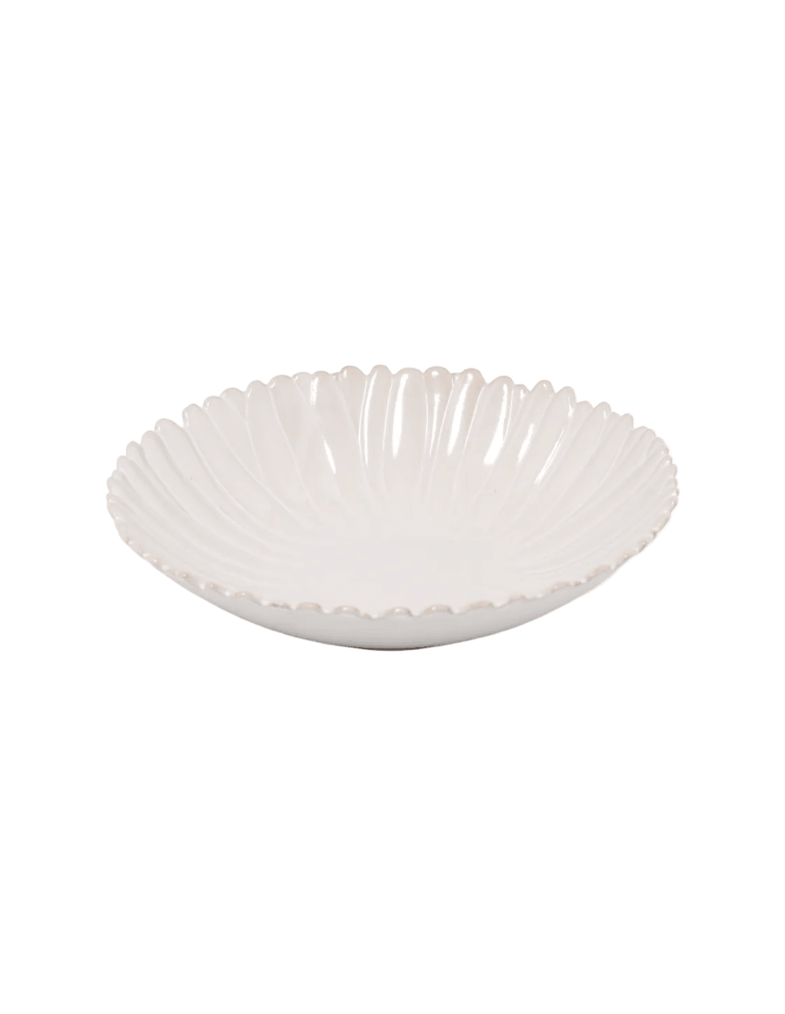 Girasole Grey Floral Serving Bowl - Faire Living