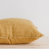 24x24 Belgian Linen Pillow in Honey