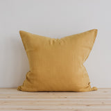 20x20 European Linen Cushion in Honey