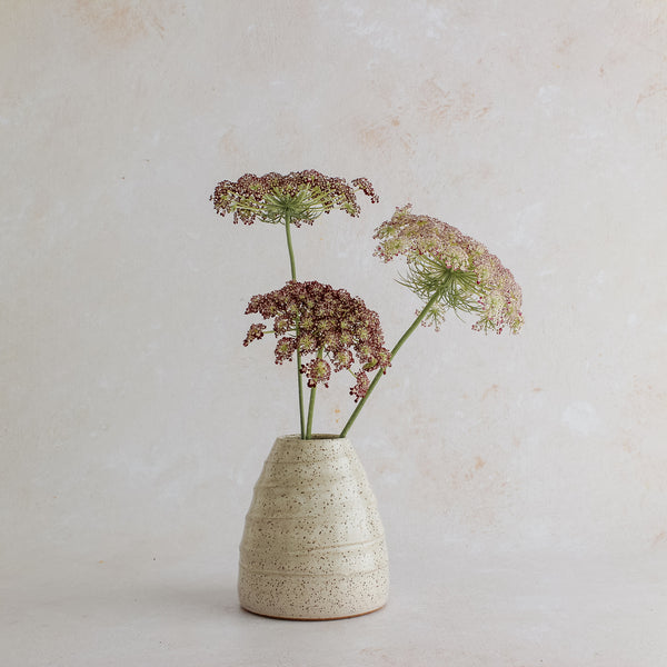 Good Wheel Ceramics White Speckled Vases