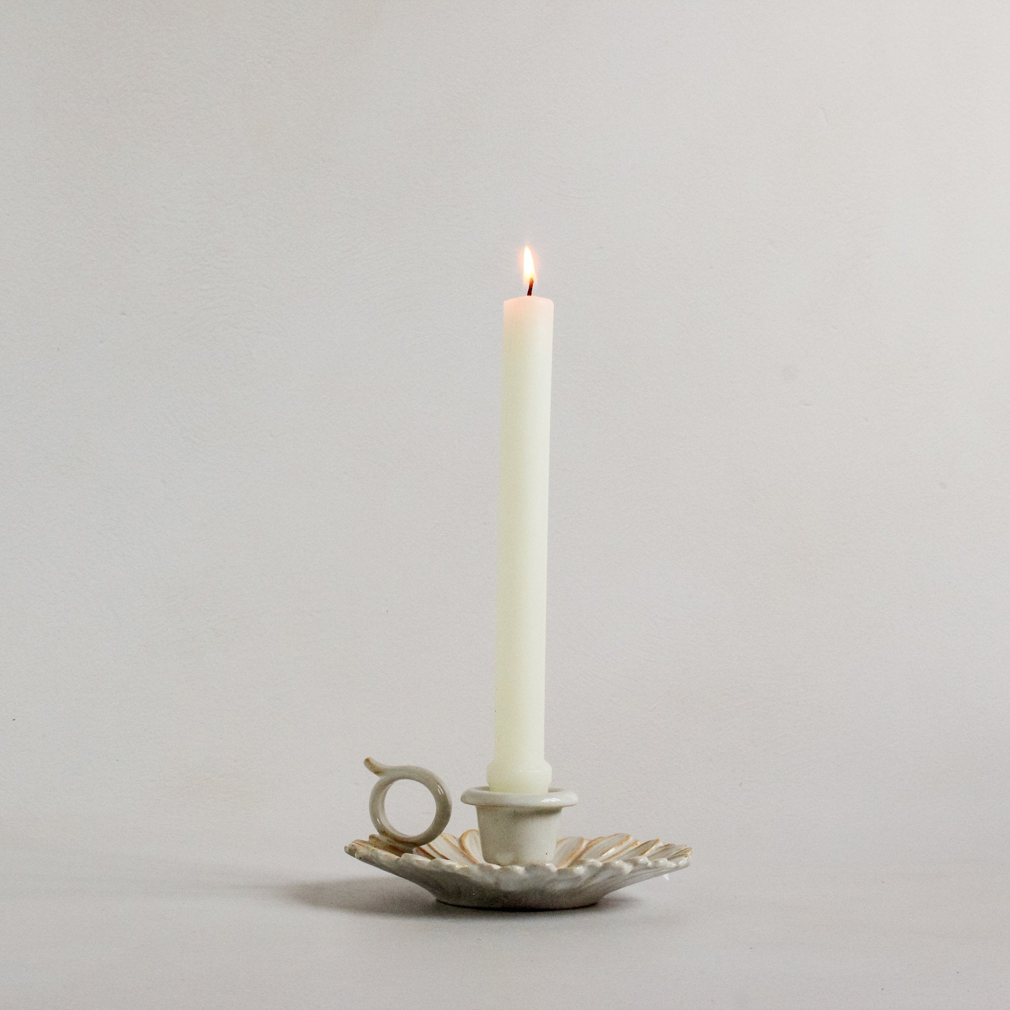 Gerbera candle stand white - Faire Living