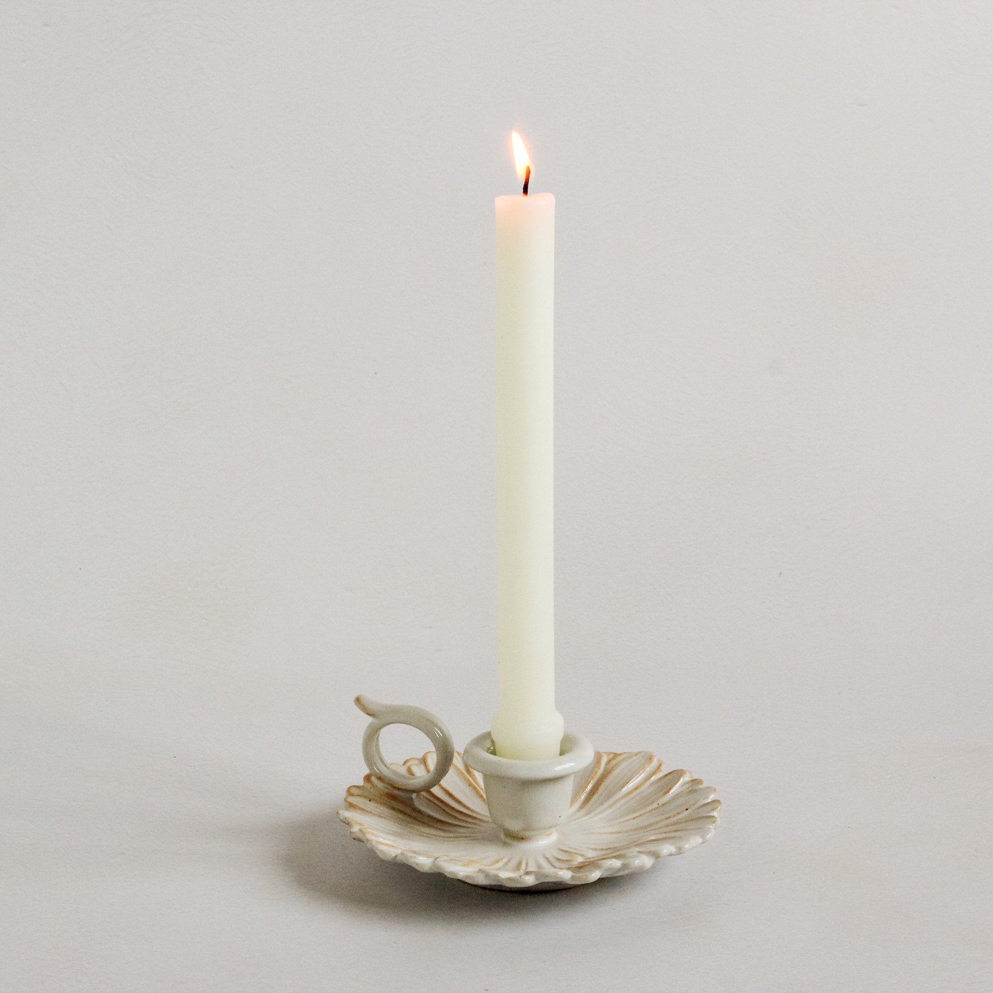 Gerbera candle stand white - Faire Living
