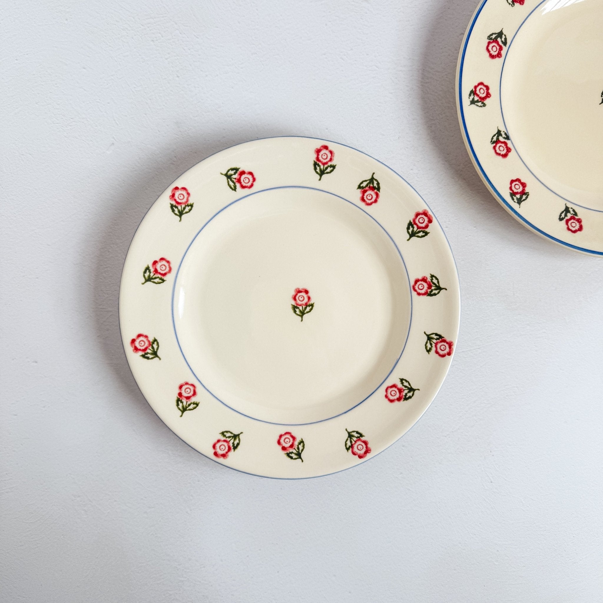 Brixton Scattered Rose Dessert Plate - Faire Living