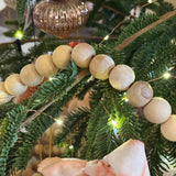 Wooden Bead Tree Garland - Faire Living
