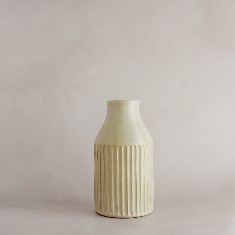 Jasmine Ribbed Ceramic Vases