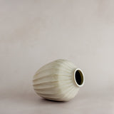 Vinca Ribbed Ceramic Statement Vase