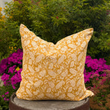 Ochra Floral Linen Cushion Cover
