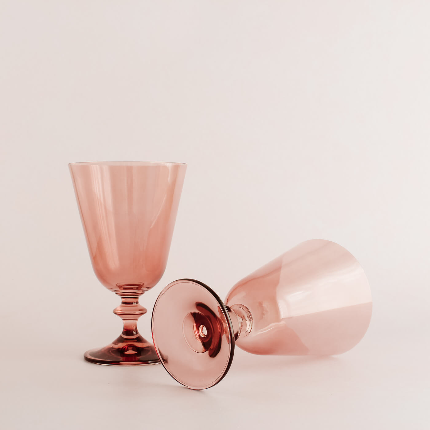 Rose Fluted Red Wine Glass