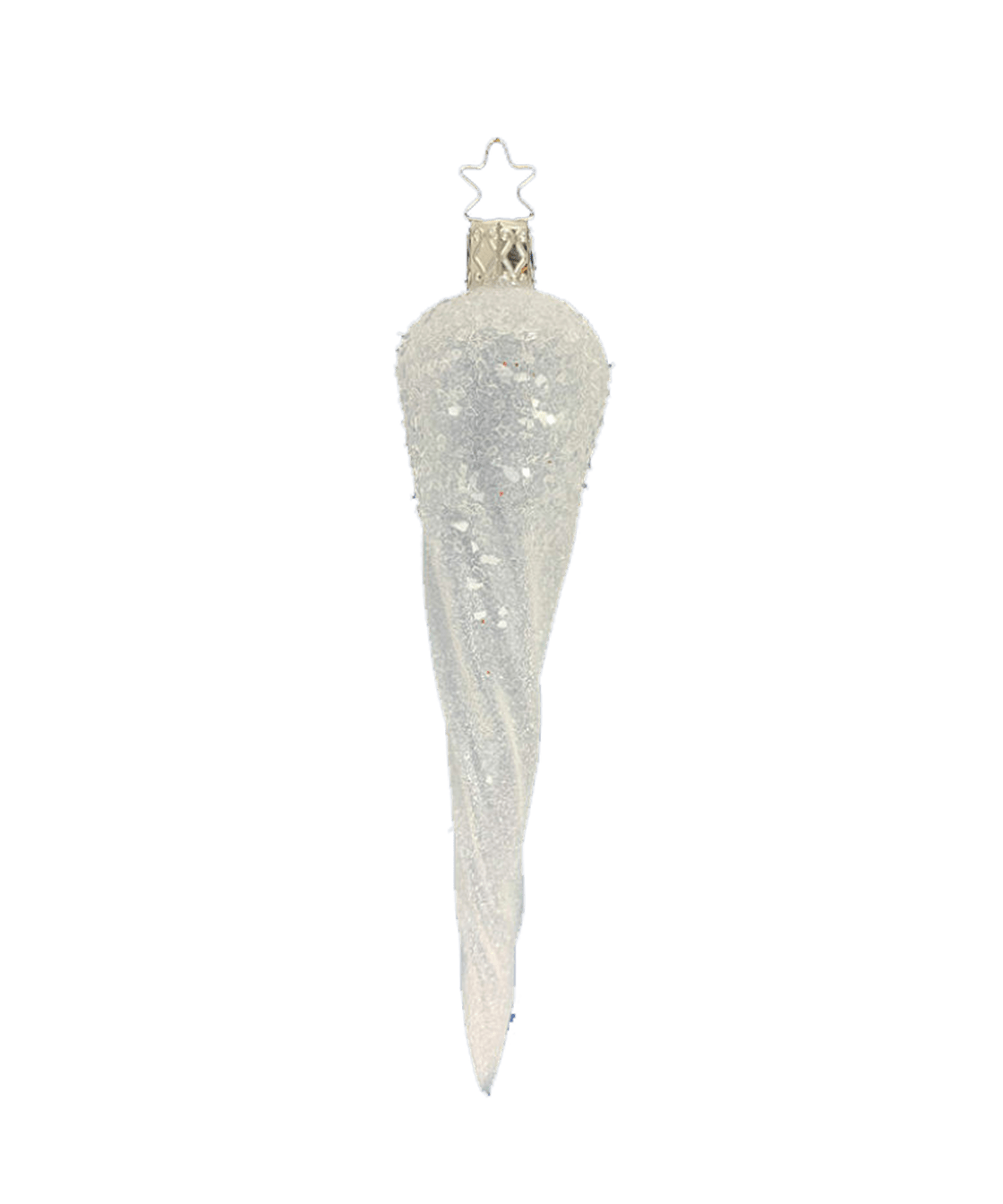Frosted Silver Icicle — Inge - Glas German Ornament - Faire Living