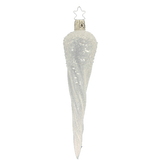 Frosted Silver Icicle — Inge - Glas German Ornament - Faire Living