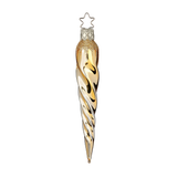 Gold Reflective Icicle — Inge-Glas German Ornament