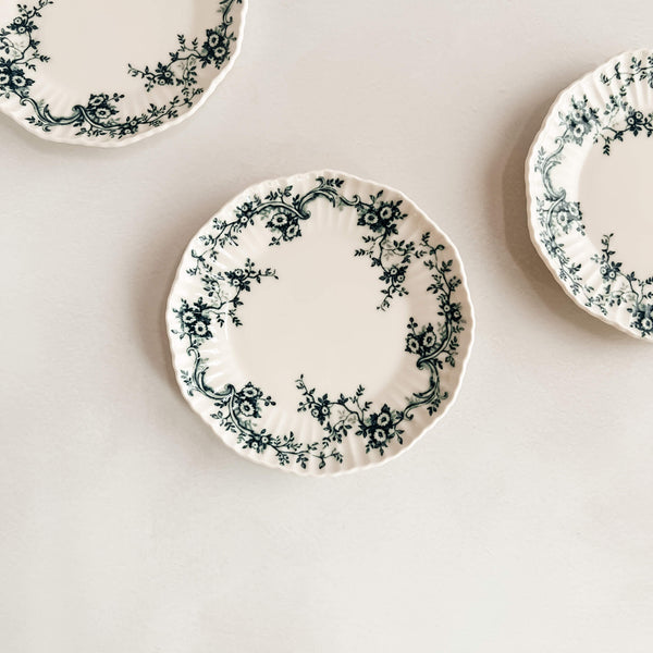 Audrey Blue Floral Dessert Plate - Faire Living