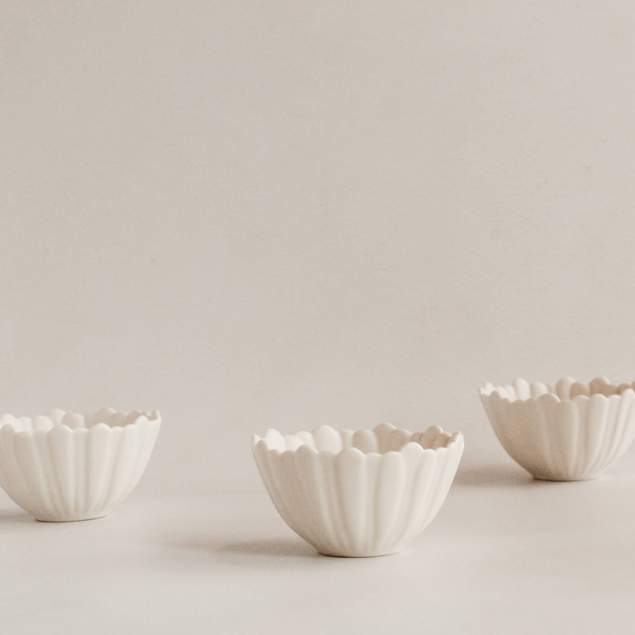 White Dandelion Porcelain Snack Bowl - Faire Living