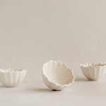 White Dandelion Porcelain Snack Bowl - Faire Living