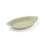 Acanthus Oval Baking Dish Sage Green - Faire Living