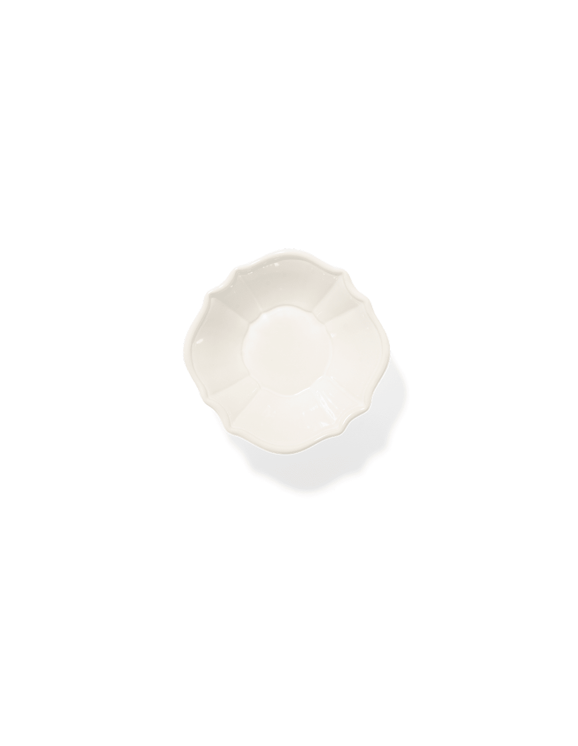 White Fluted Petite Compote Bowl - Faire Living