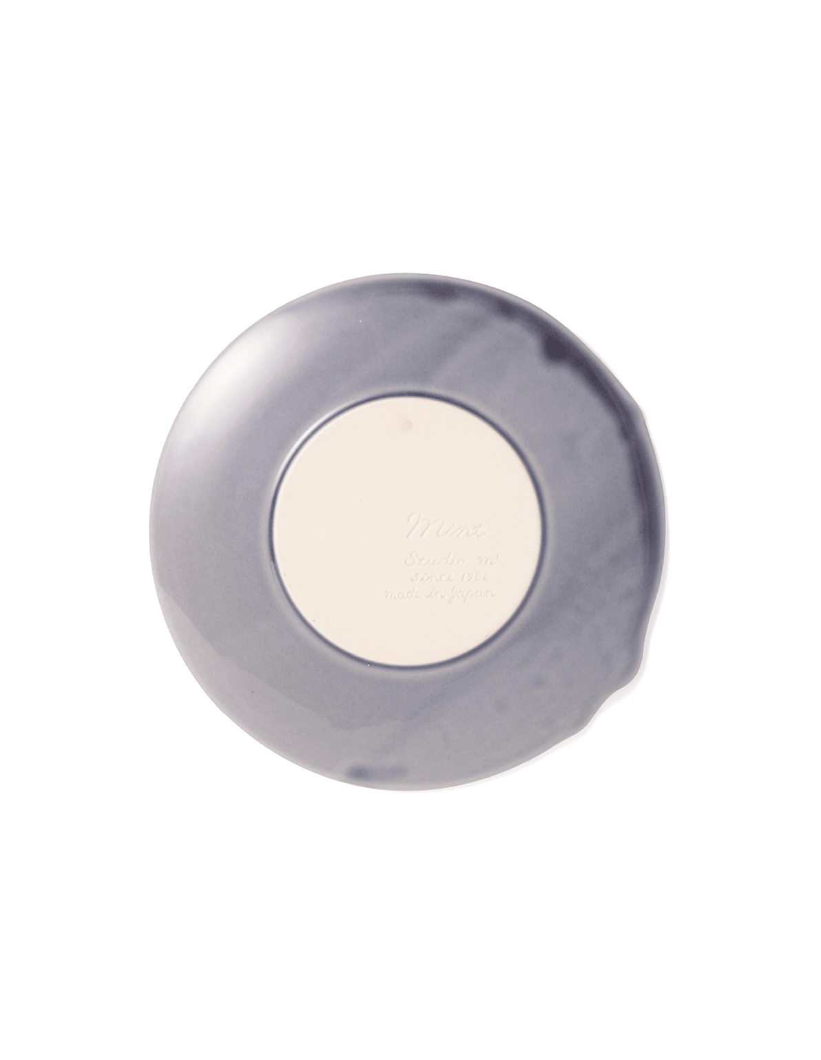 Navy Mint Leaf Plate - Faire Living