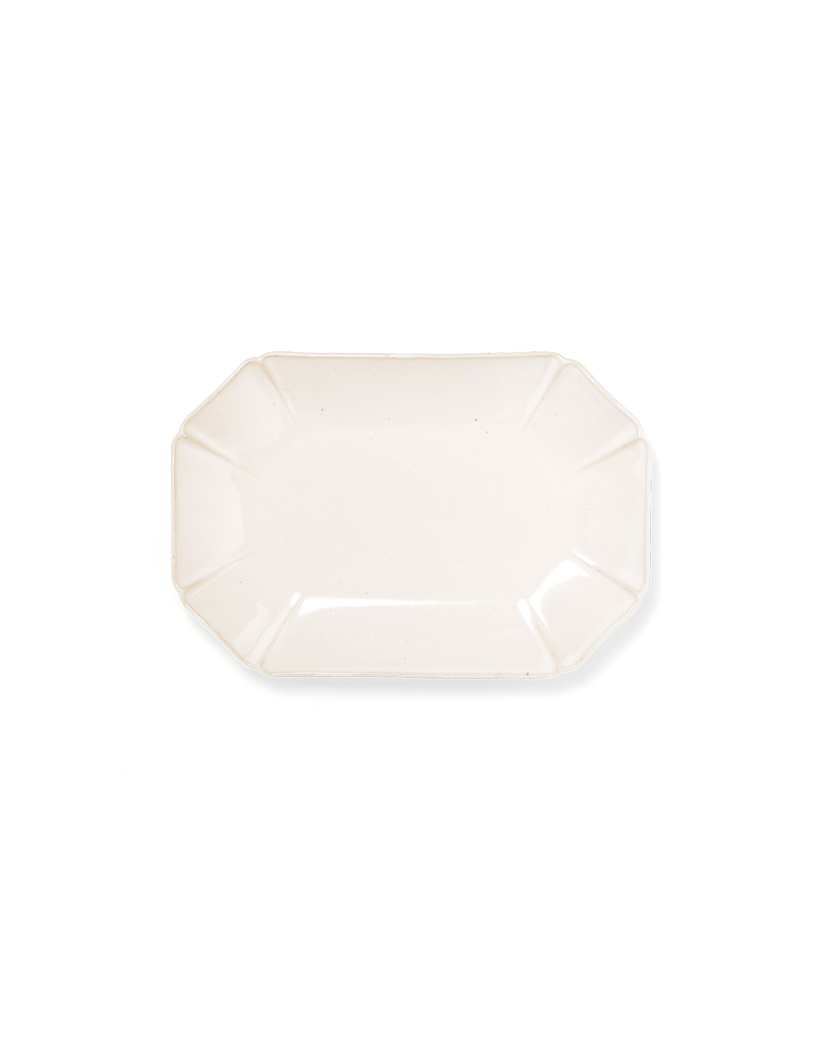 Hitohana White Ceramic Appetizer Plate - Faire Living