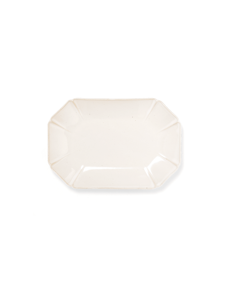 Hitohana White Ceramic Appetizer Plate