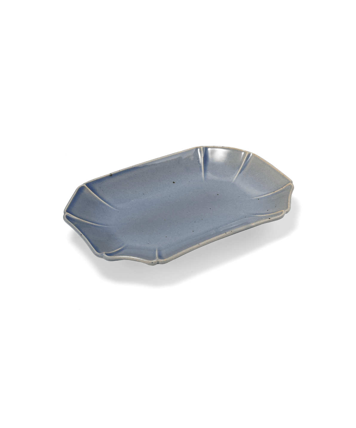 Hitohana rectangle plate blue - Faire Living