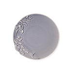 Navy Mint Leaf Plate - Faire Living