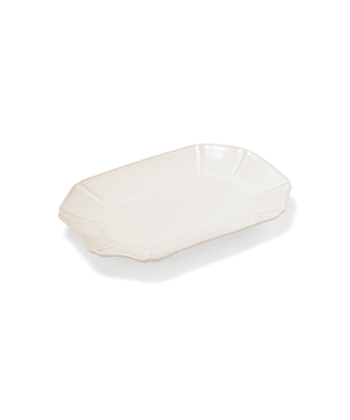 Hitohana White Ceramic Appetizer Plate - Faire Living