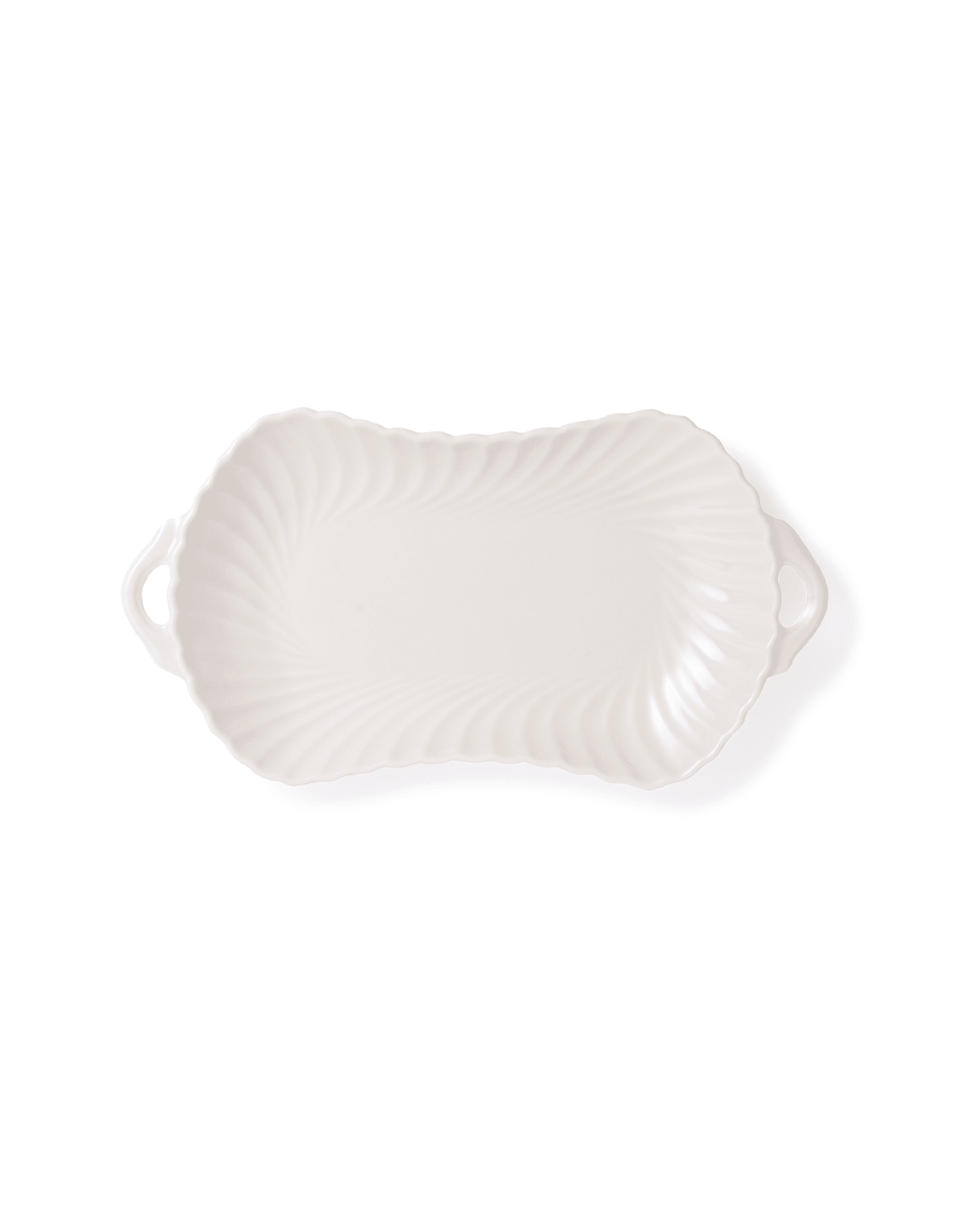 Twinkle White Japanese Porcelain Serving Plate - Faire Living