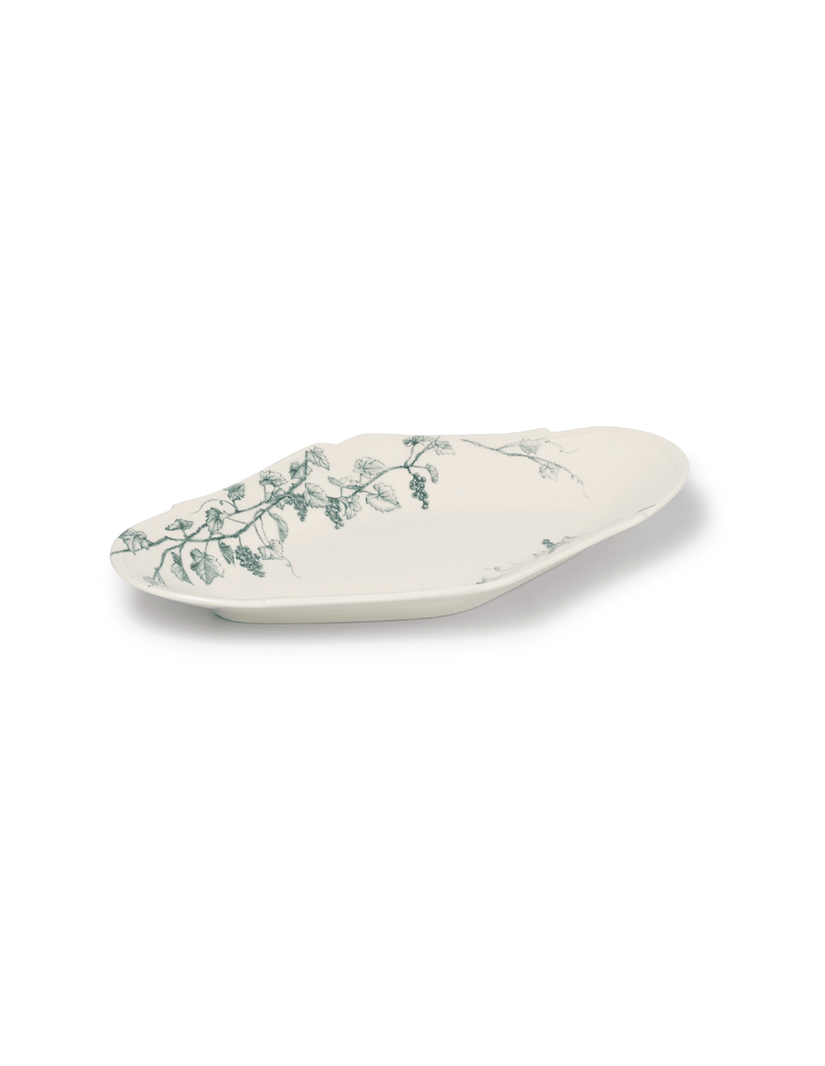 Navy Japanese Grapevine Serving Platter - Faire Living