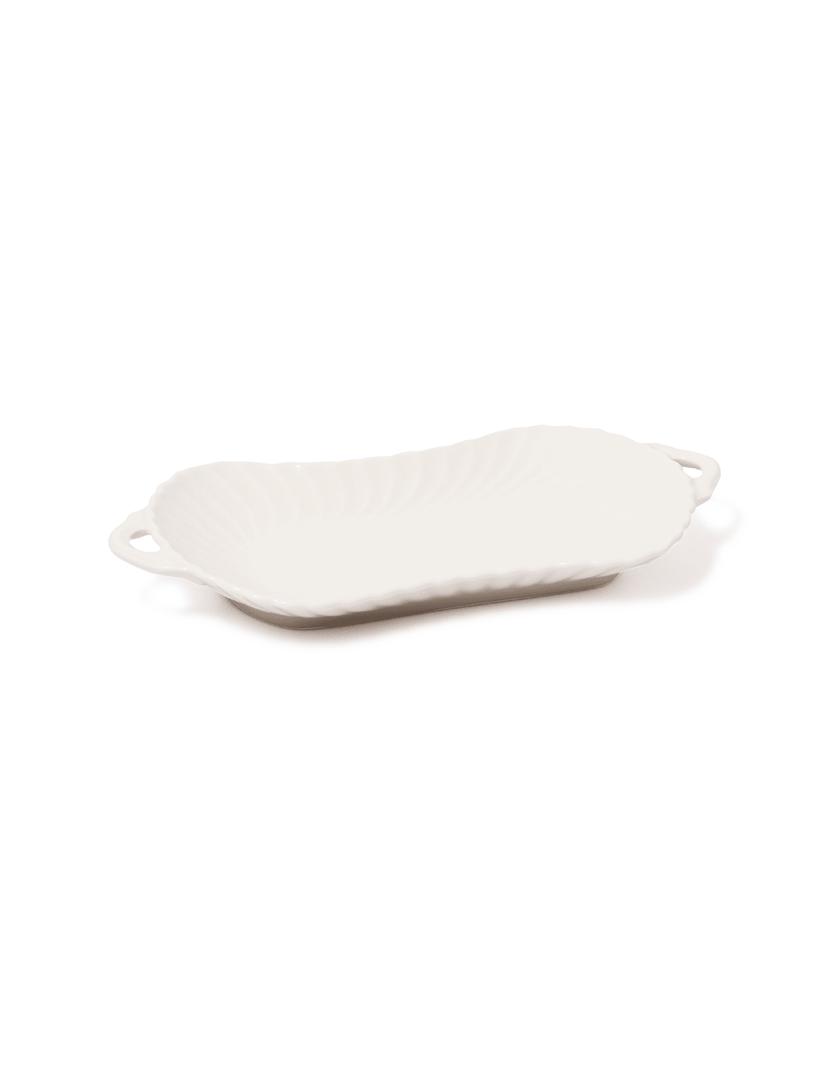 Twinkle White Japanese Porcelain Serving Plate - Faire Living