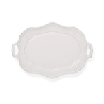 White Japanese Handled Porcelain Serving Platter - Faire Living