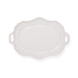 White Japanese Handled Porcelain Serving Platter - Faire Living