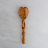 Kenyan Olive Wood Twisted Heart Spoon