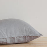 20x20 European Linen Cushion in Light Grey