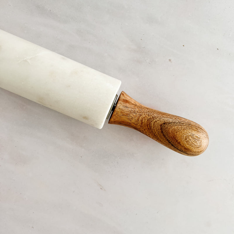 Bakers Marble Rolling Pin with Rest