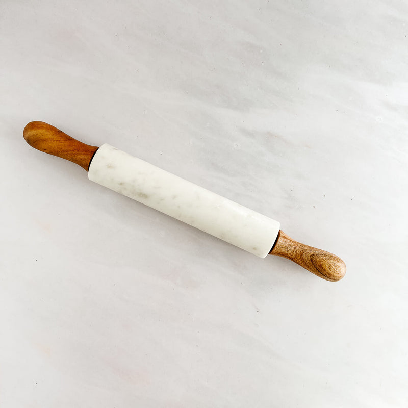 Bakers Marble Rolling Pin with Rest