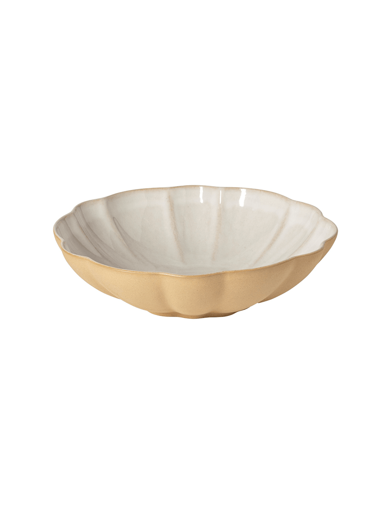 Recycled Clay Scalloped Pasta Bowl