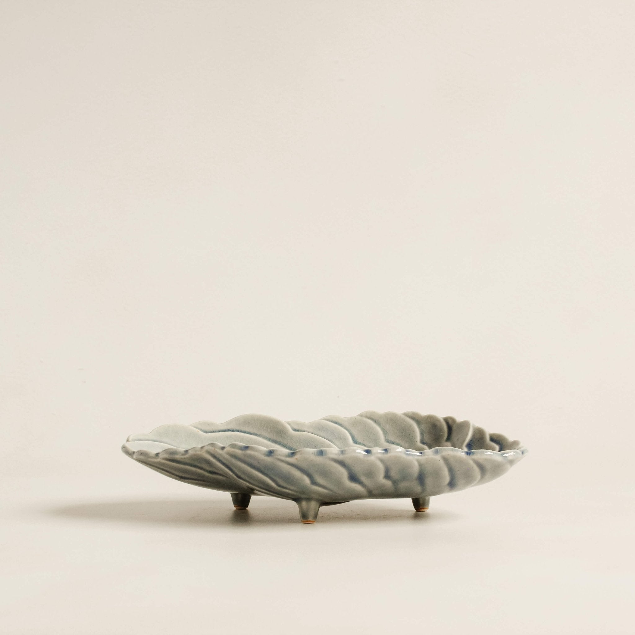 Footed Cloud Serving Plate in Sky - Faire Living