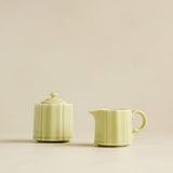 Green Japanese Porcelain Cream & Sugar Set