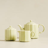 Green Japanese Porcelain Cream & Sugar Set