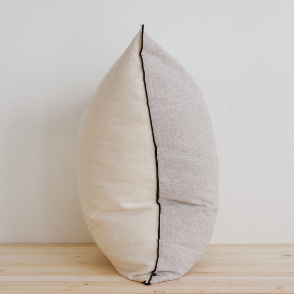 Neutral Ombre Handwoven Cotton Cushion