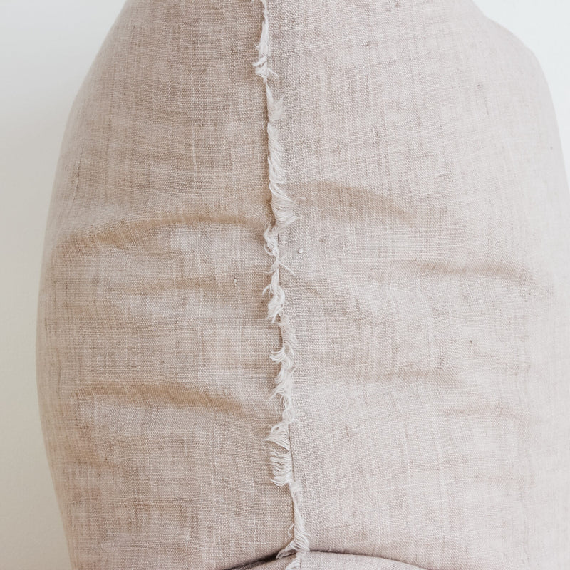 24x24 Belgian Linen Pillow in Oat