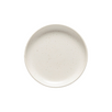 Vanilla stoneware salad plate with subtle speckled glaze