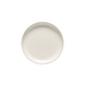 Small vanilla stoneware plate with speckled glaze