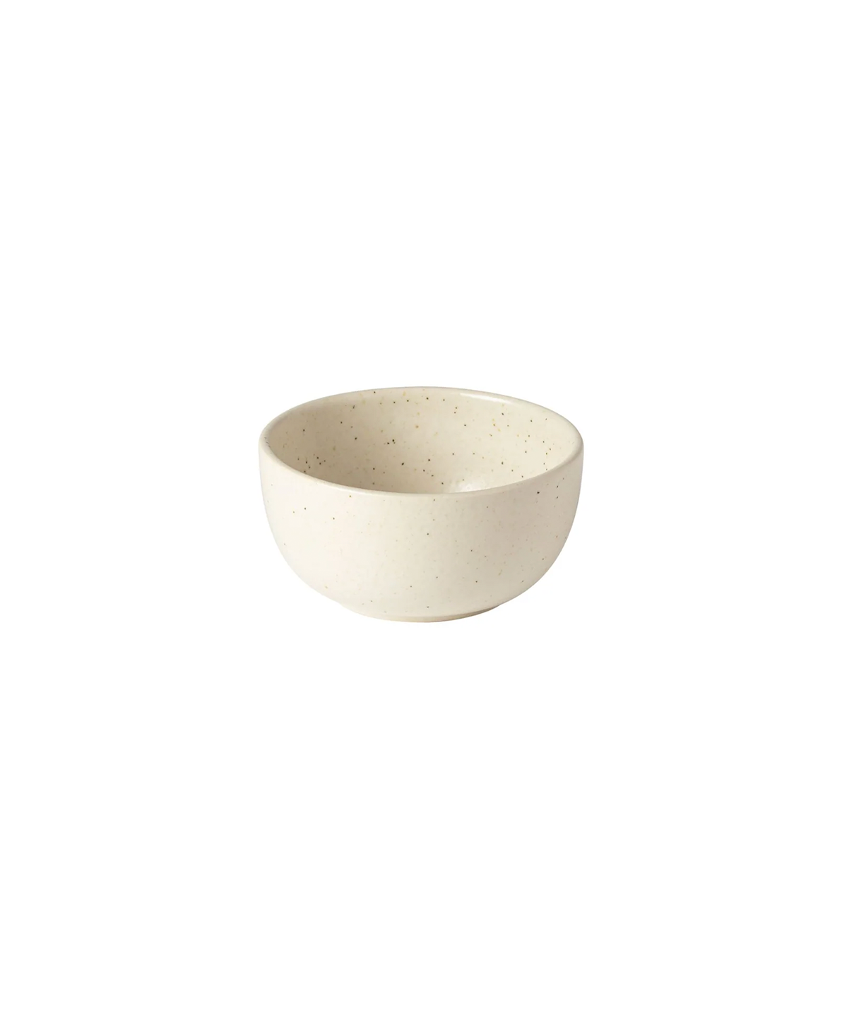 Small vanilla speckled stoneware fruit bowl