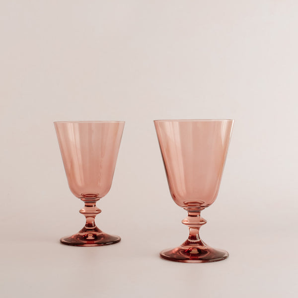 Rose Fluted White Wine Glass