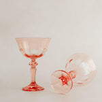 The Rialto Rose Turkish Glass Champagne Coupes