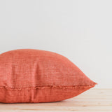24x24 Belgian Linen Pillow in Rust