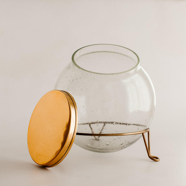 Seeded Glass Scullery Jar - Faire Living