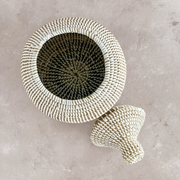 Senegalese Woven  Gourd Basket