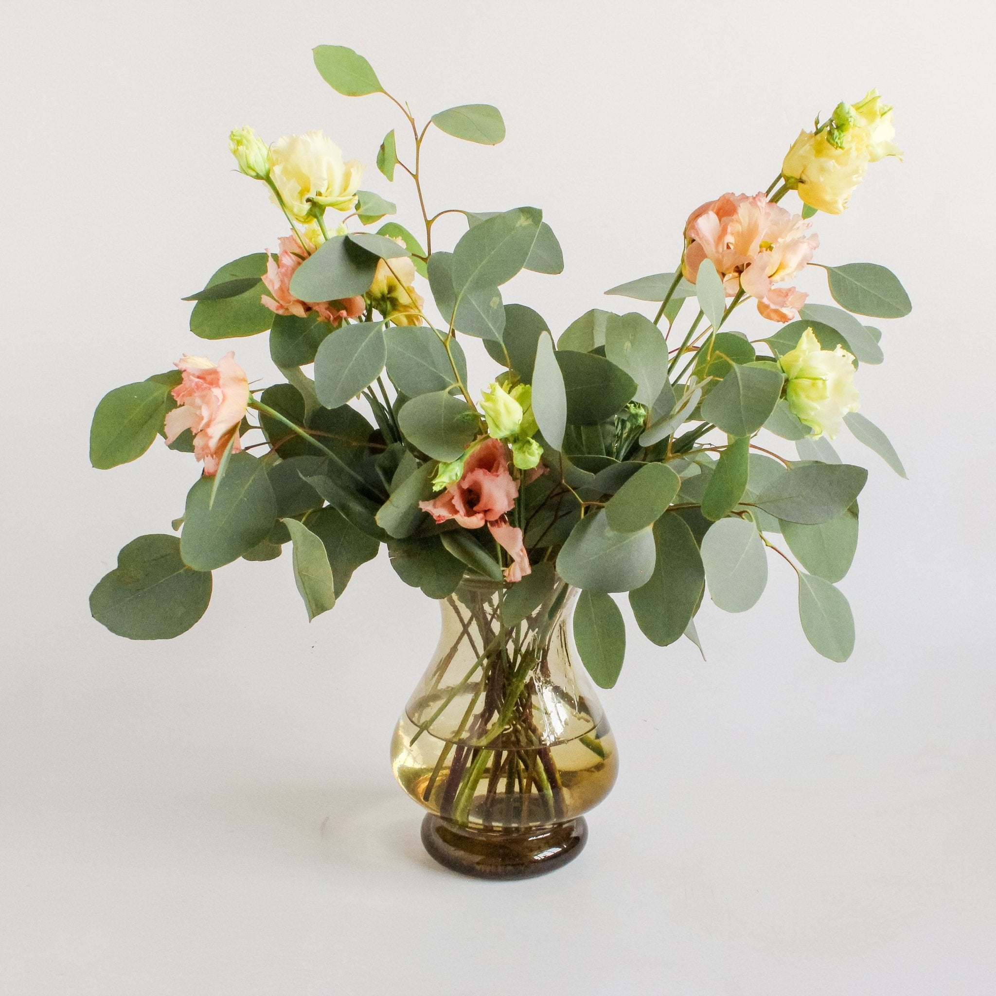 Pichet Fumé Mouth Blown Recycled Glass Hurricane Vase - Faire Living